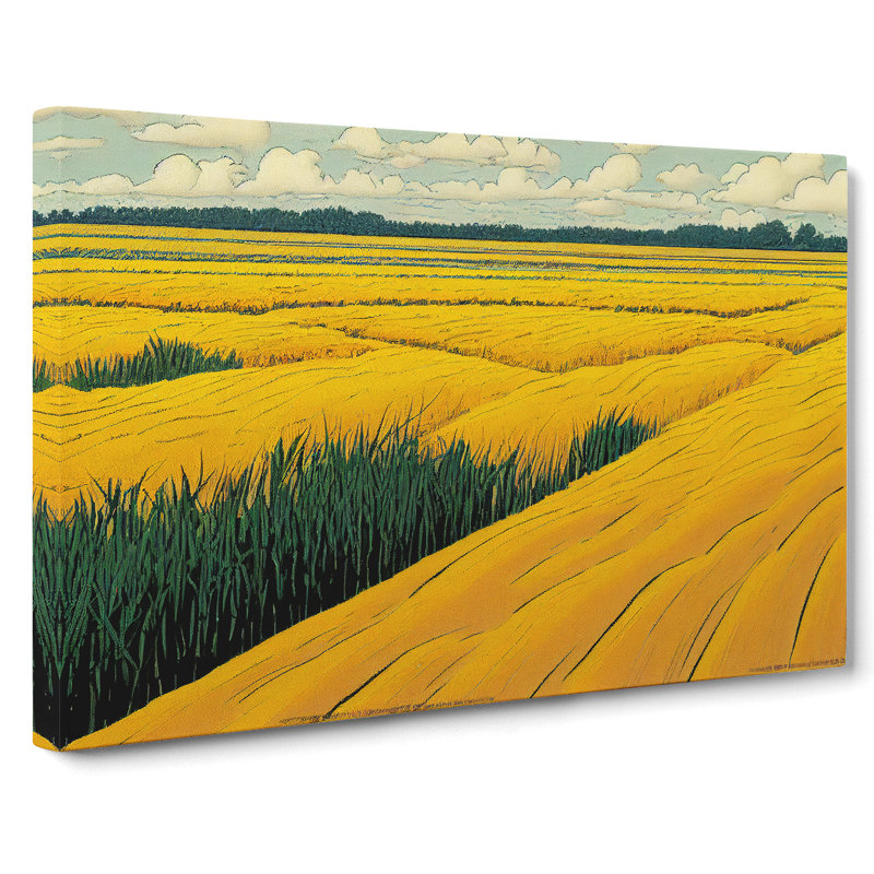 Amazing Wheat Field - Wrapped Canvas, 35cm H x 50cm W x 3cm D