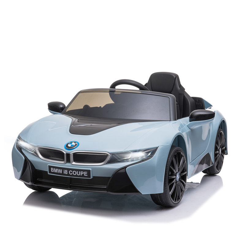Blue 6-Volt Electric Ride-On Car with Remote Control