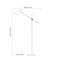 Emiliano 164cm Bronzed Task Floor Lamp