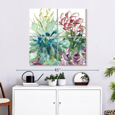 Aquarelle Harnek Succulent Garden II