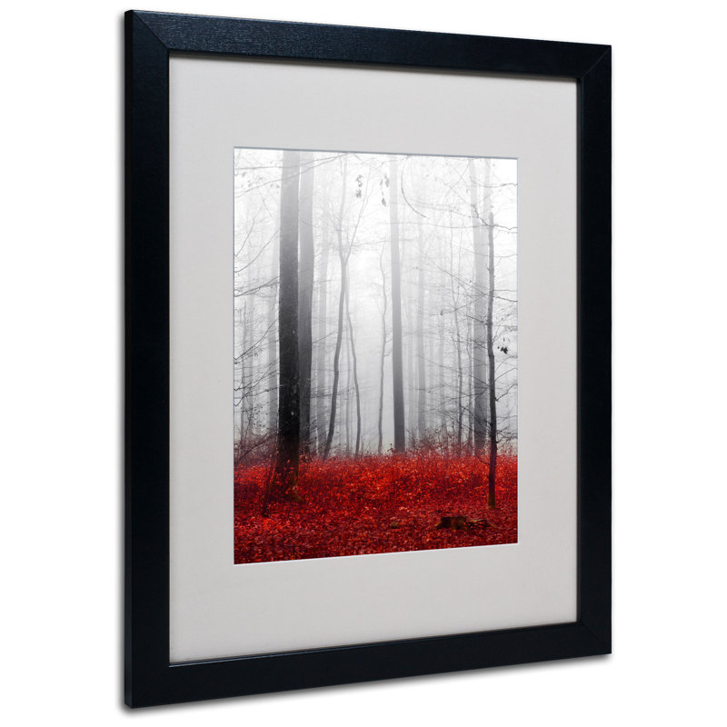 Little Red Carpet Black Framed Canvas Wall Art, 18x24