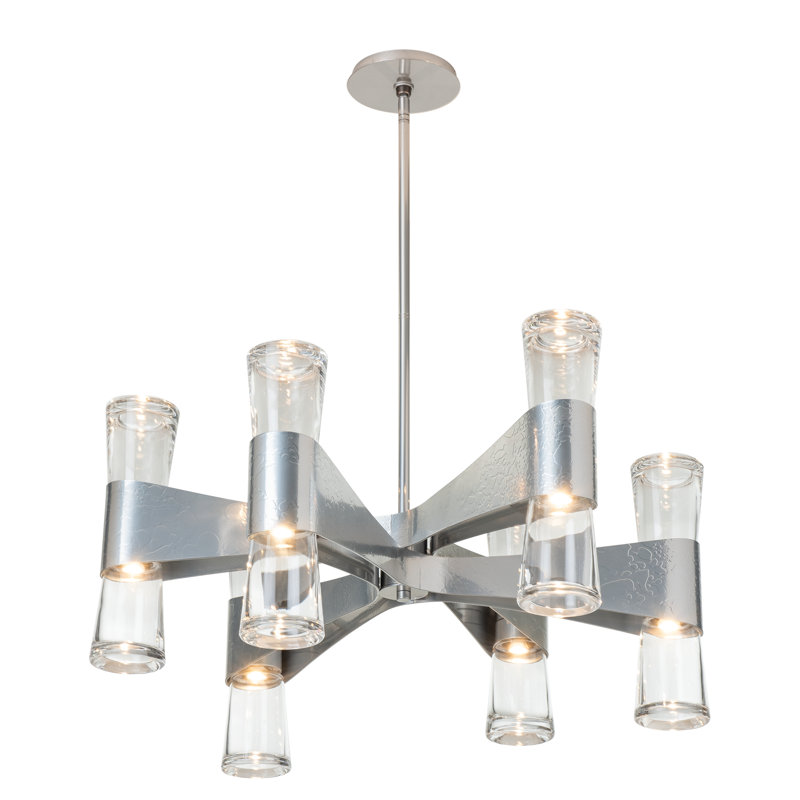 Lustre rond à 6 lumières Bellis, Laiton moderne