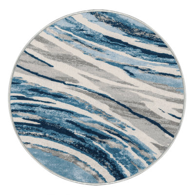 Machine Washable Space Green Area Rug