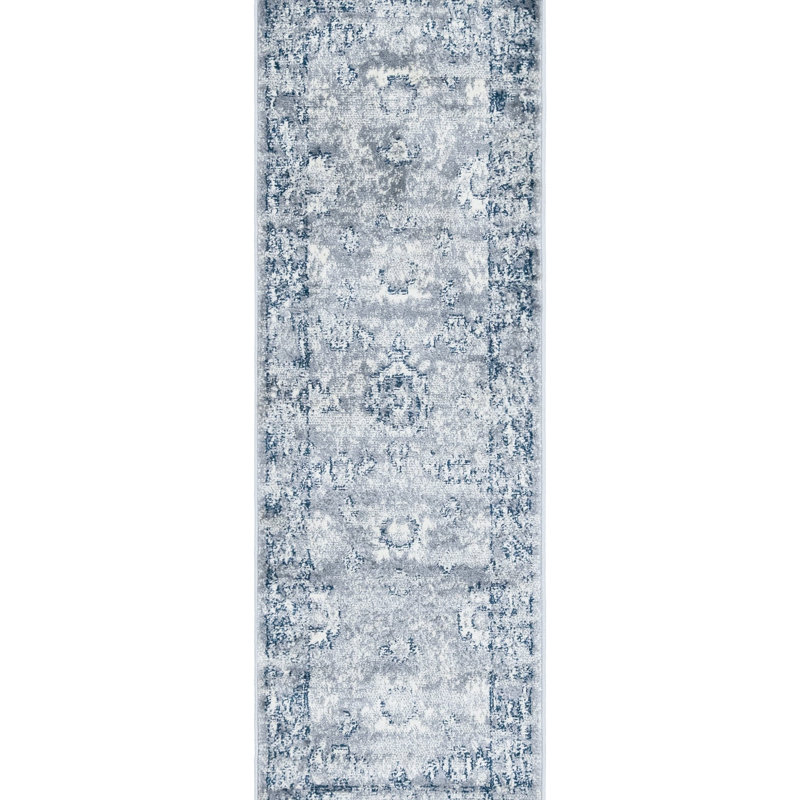Scanlon Oriental Area Rug, Runner 2' x 6'1", Gray