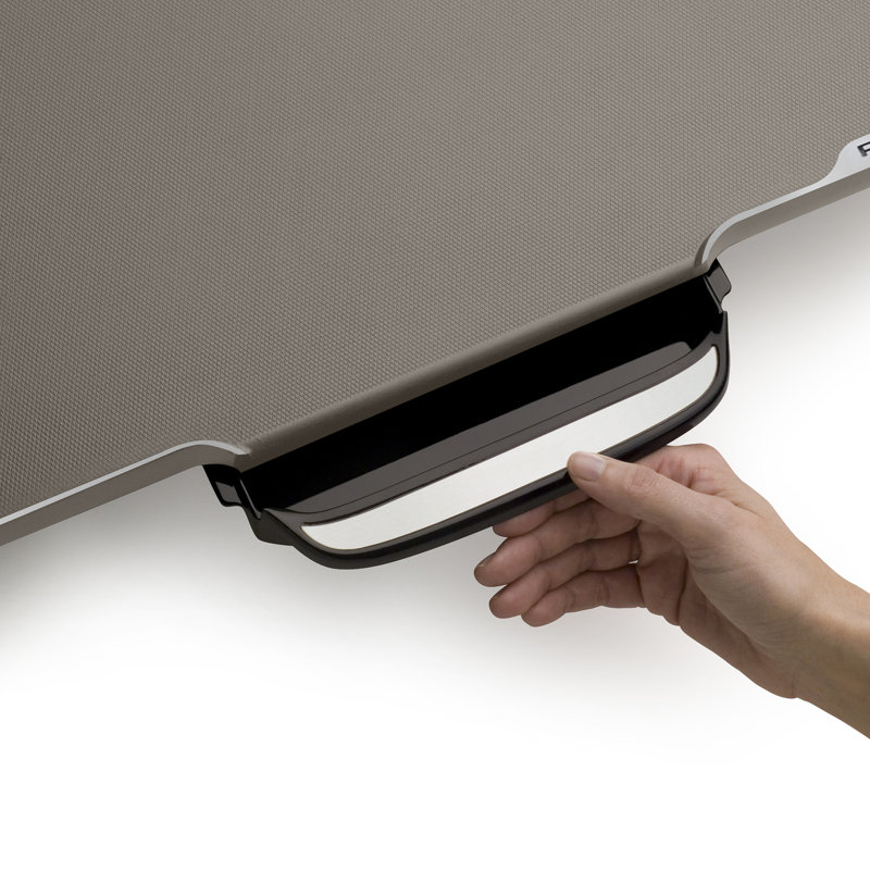 22-Inch Black Ceramic Electric Griddle with Removable Handles