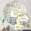 Miroir décoratif gris et doré Garden Delight I - Maze-96240539