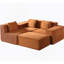 Canapé modulaire convertible avec repose-pieds et coussins, canapé modulaire en forme de L pour le salon-1088166518