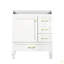 Meuble-lavabo 30 po. Armoire de rangement abondante - 1 porte à fermeture douce et 3 tiroirs-126528316
