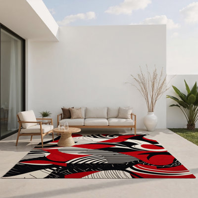 Tapis intérieur et extérieur Flame Rift