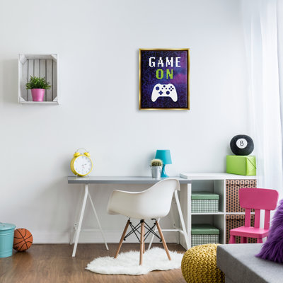 " Game On Bold Geometric Pattern Gaming Controller " by Victoria Barnes