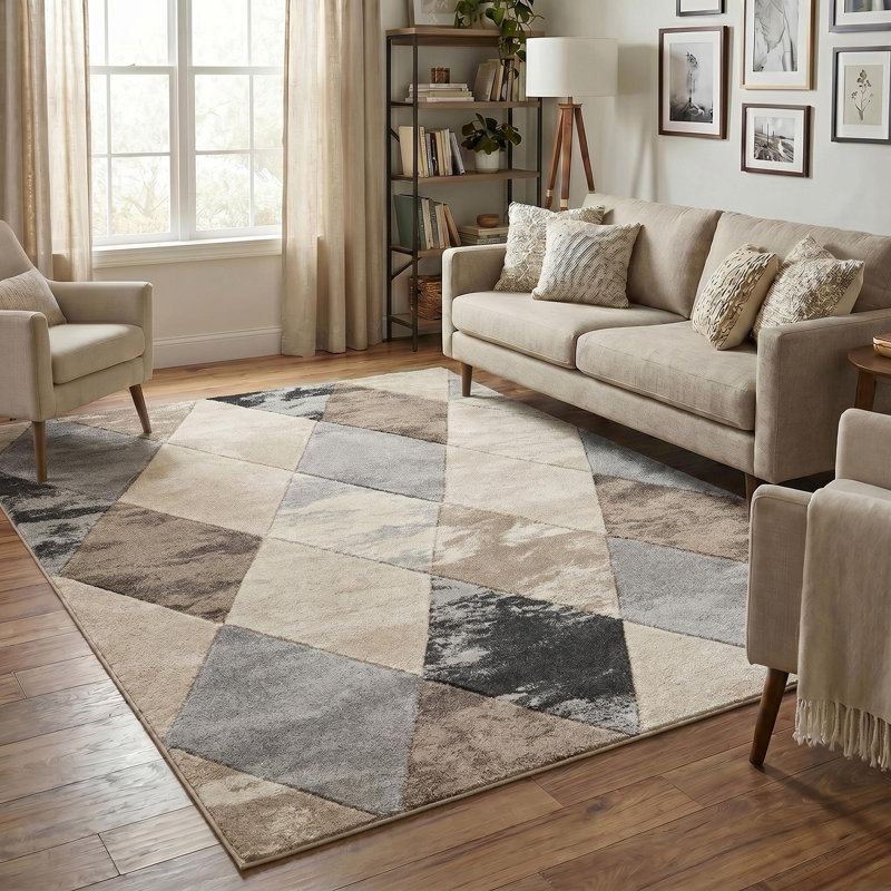 Chaiken Area Rug, BEIGE, 60 x 220 cm (Runner)