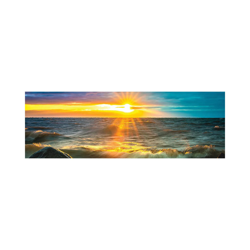 Sunrise Over Ocean II by Nik Rave - Wrapped Canvas Panoramic Gallery-Wrapped Canvas Giclée, 40.64cm H x 121.92cm W