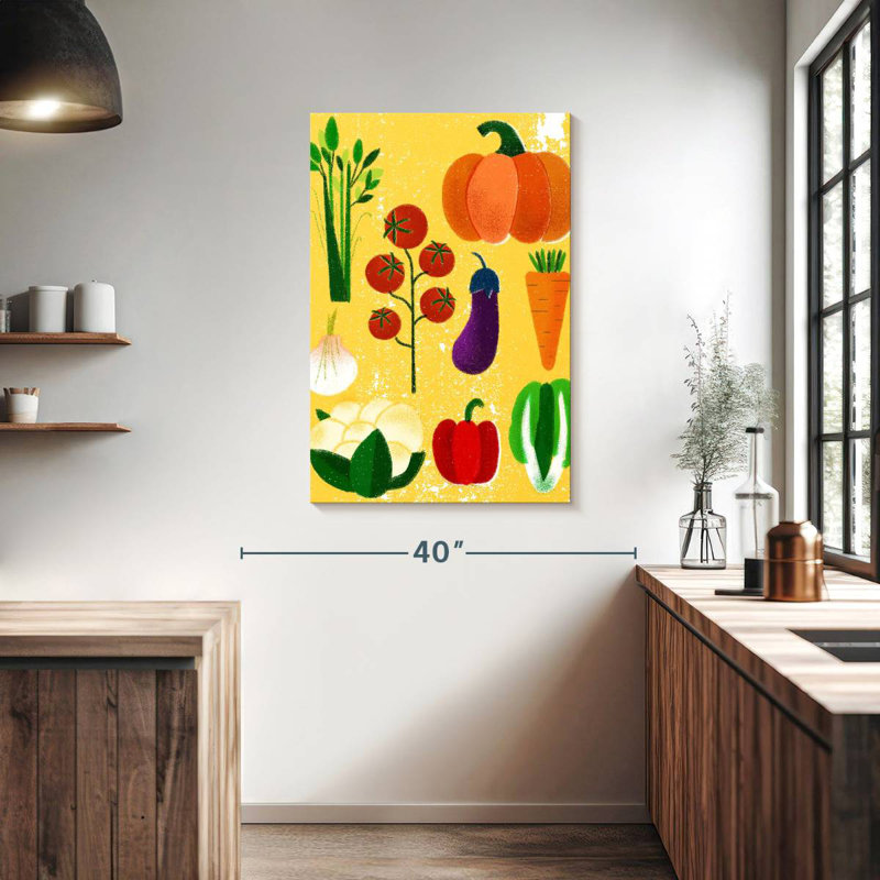 Yarlin Vegetable Variety, 39" H x 26" W