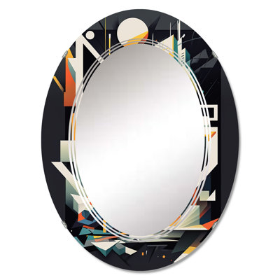 Quiteria Geometric Graffiti II - Modern Geometric Wall Mirror