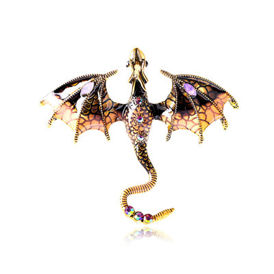 Retro Oil Dripping Style Brooch Personalized Coat Accessories Pin Jewelry