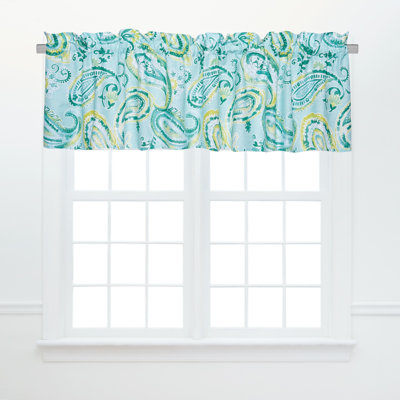Jade Cotton Valance Window Treatment