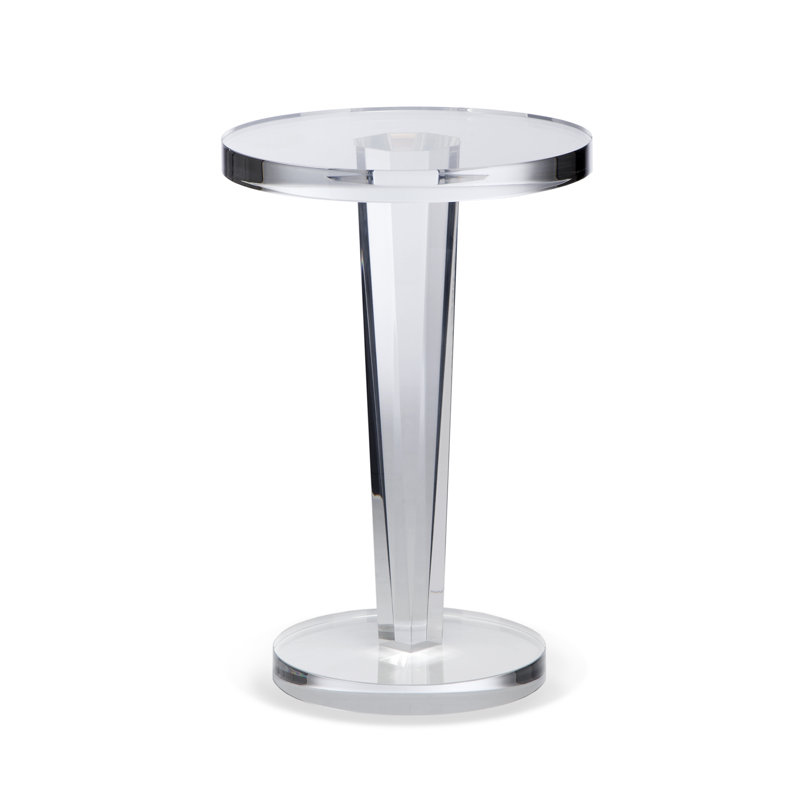 Liora 24" Round Clear Acrylic End Table