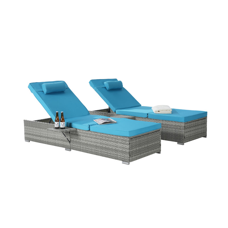 Fauteuil d'extérieur en rotin gris
