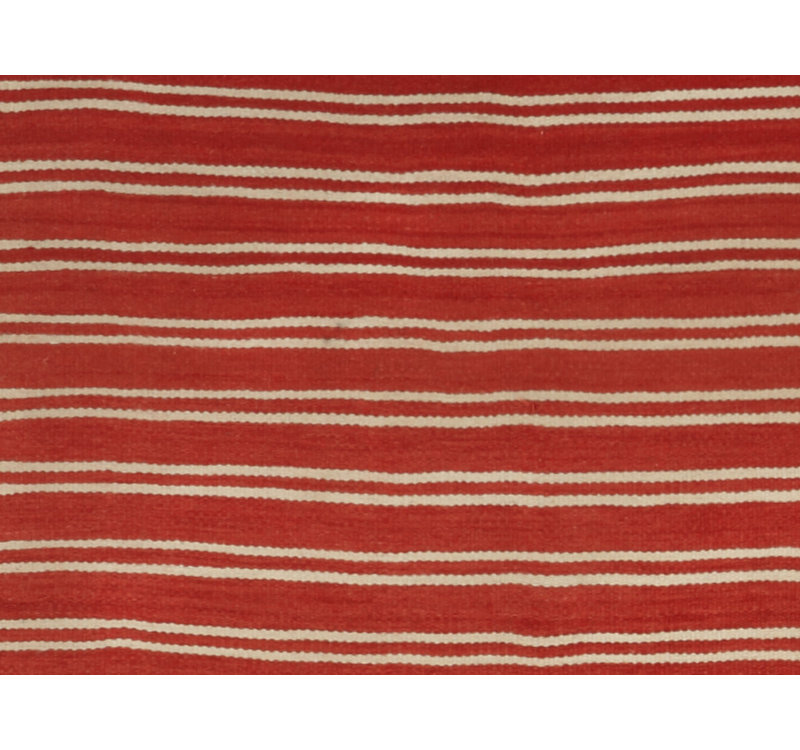 Striped Area Rug in Red
