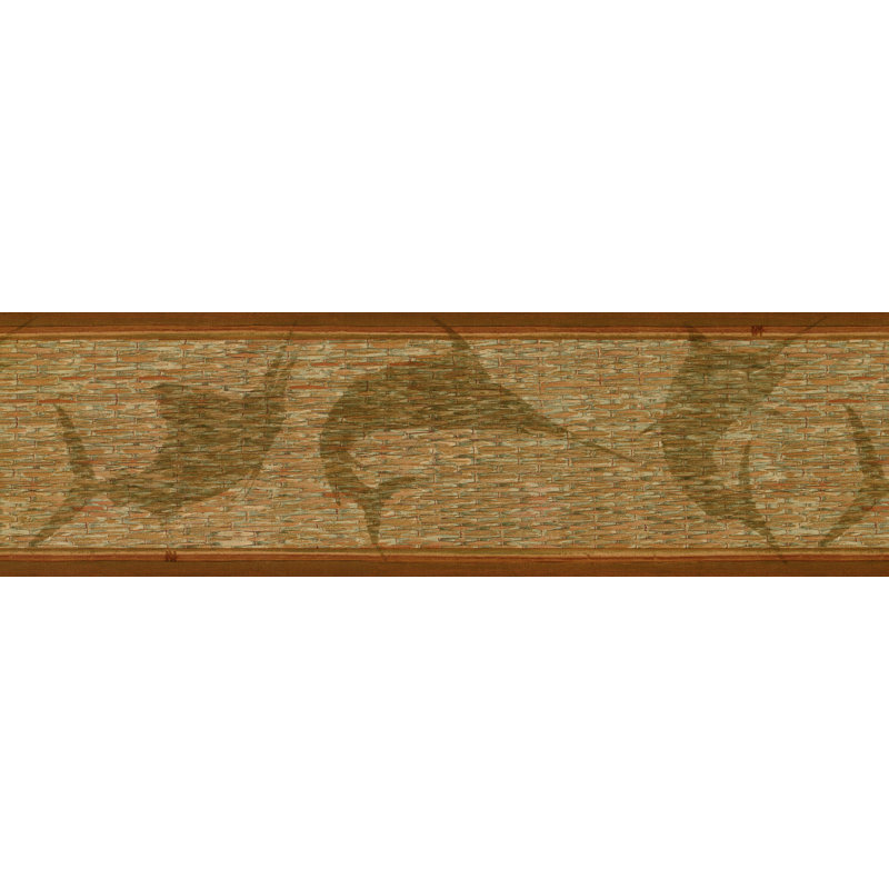 Bordure de papier peint L 15 pi x l 7 po Kimora Fish