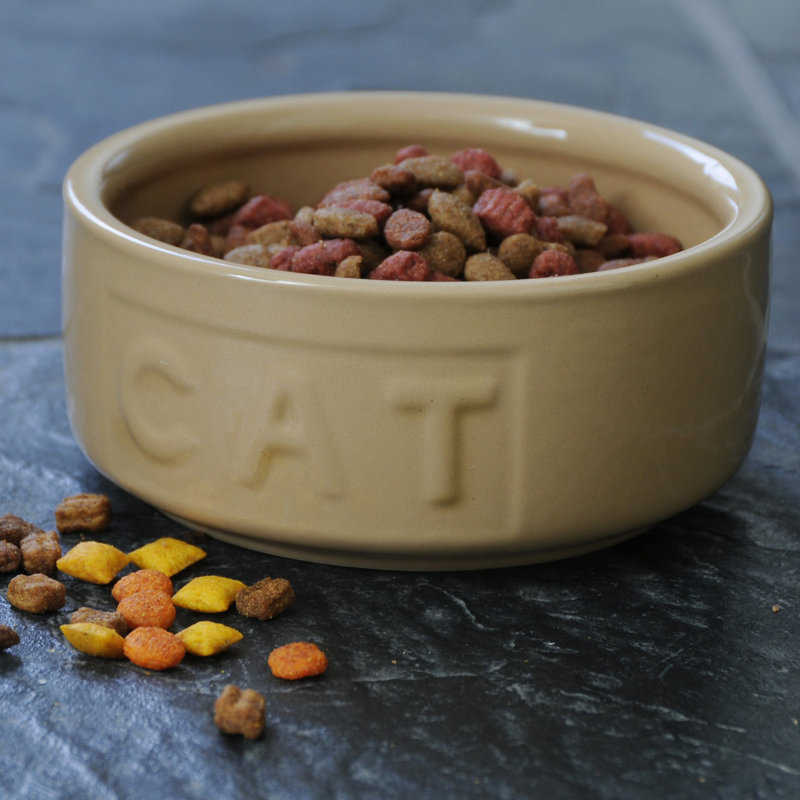 Mason Cash: bol à chat en canne - 5,2 po, 13,5 oz - plat brun clair pour nourriture et eau, grès céramique durable, va au micro-ondes et au lave-vaisselle, alimentation pour animaux de compagnie-hydratation