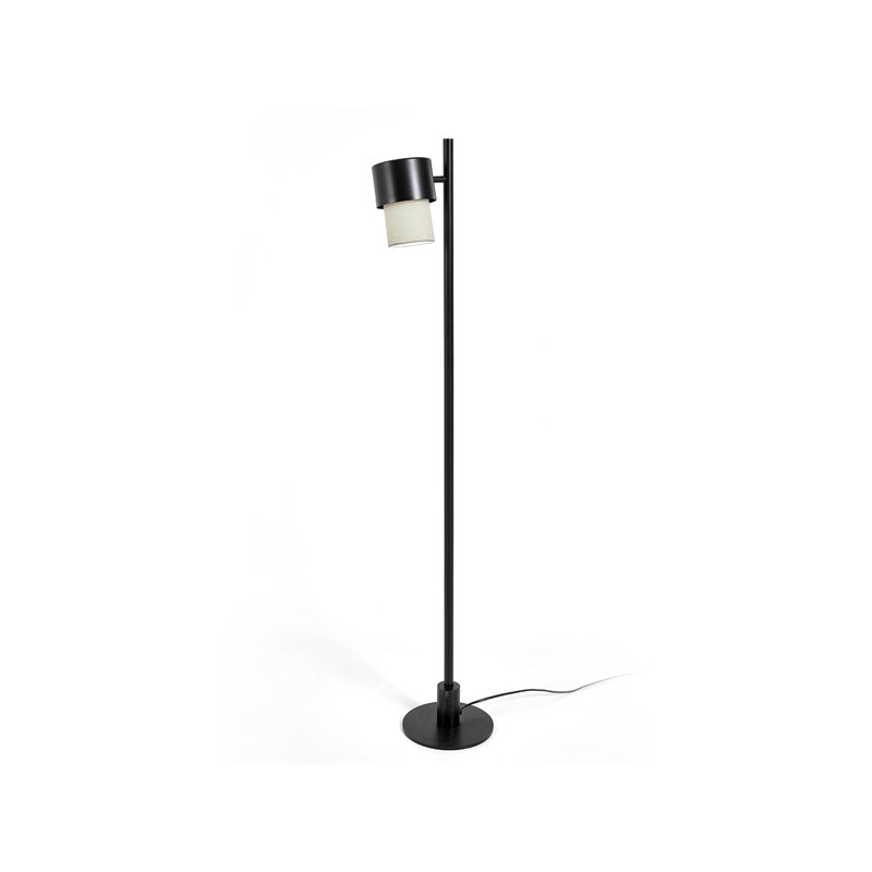 Aiona 125cm Floor Lamp, Black, Sand