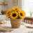 Woven Flower Pot Storage Basket
