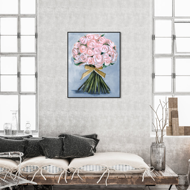 «Floral and Botanical Wonderful Spring Bouquet Florals», reproduction d'art sur toile, H 45 po x l 30 po x P 1,5 po
