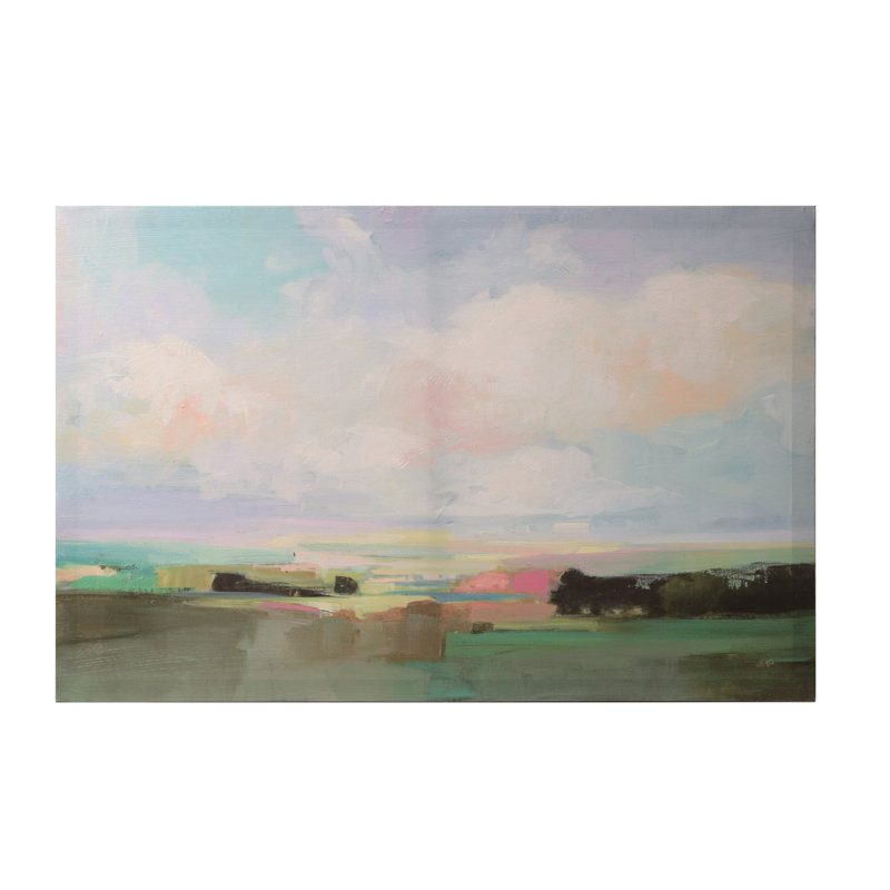 VIP Polyester 23.6 in. Multicolor Giclee Summer Sky Wall Art