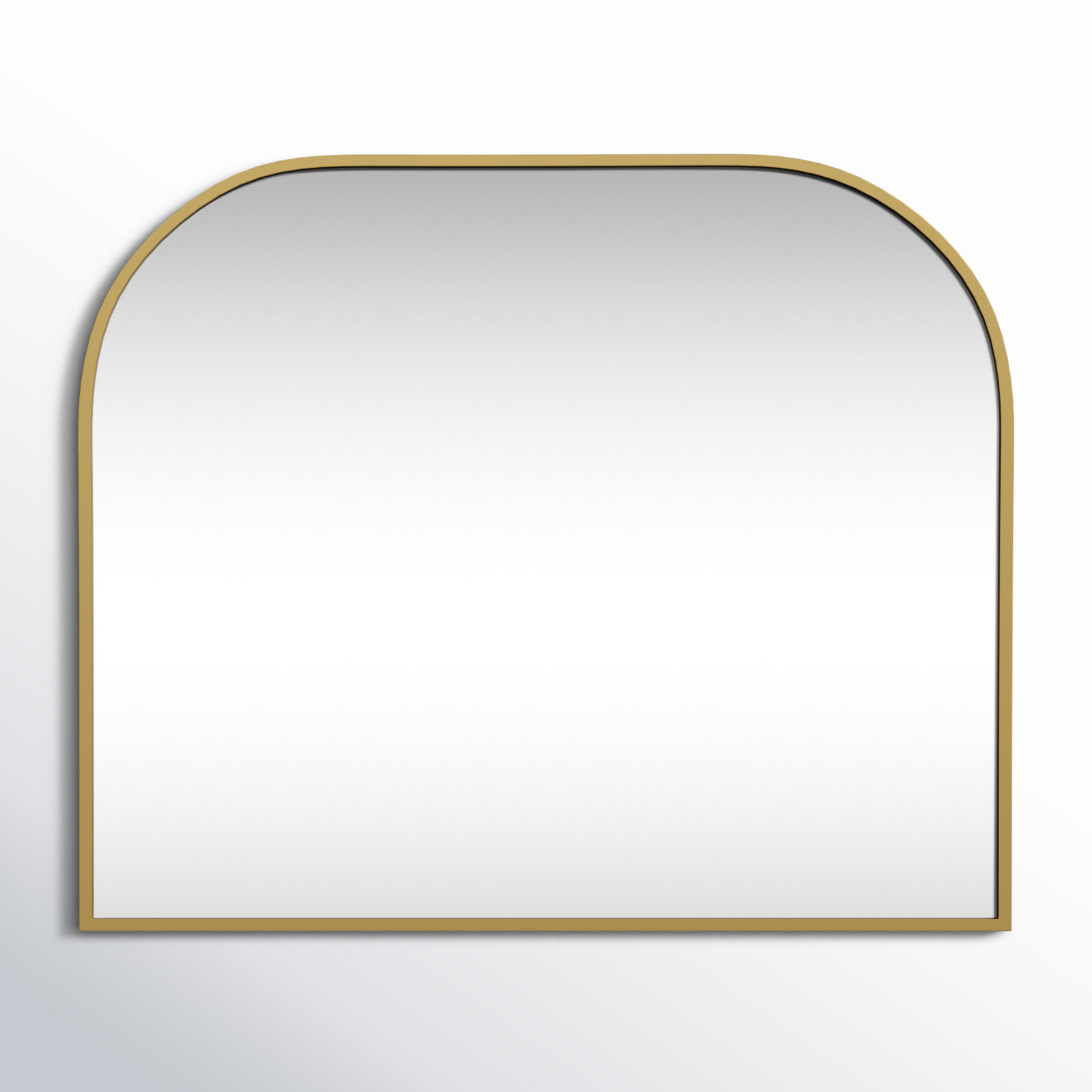 Sabine Metal Wide Arch Wall Mirror, Brass, 30" x 36"
