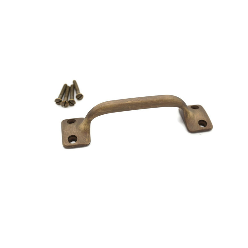 Antique Brass Window Bar Sash Lift, 5"
