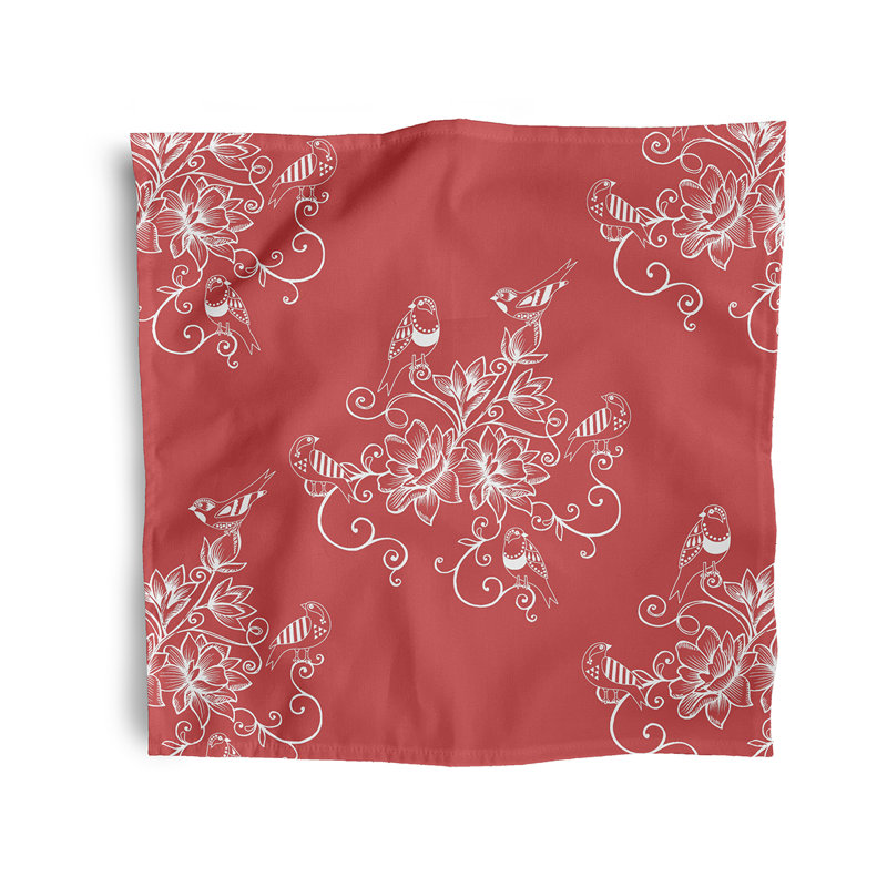 Cigi Morning Birds Napkins, Pink