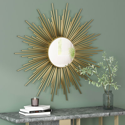 Miroir d'appoint mural Wallner Sunburst