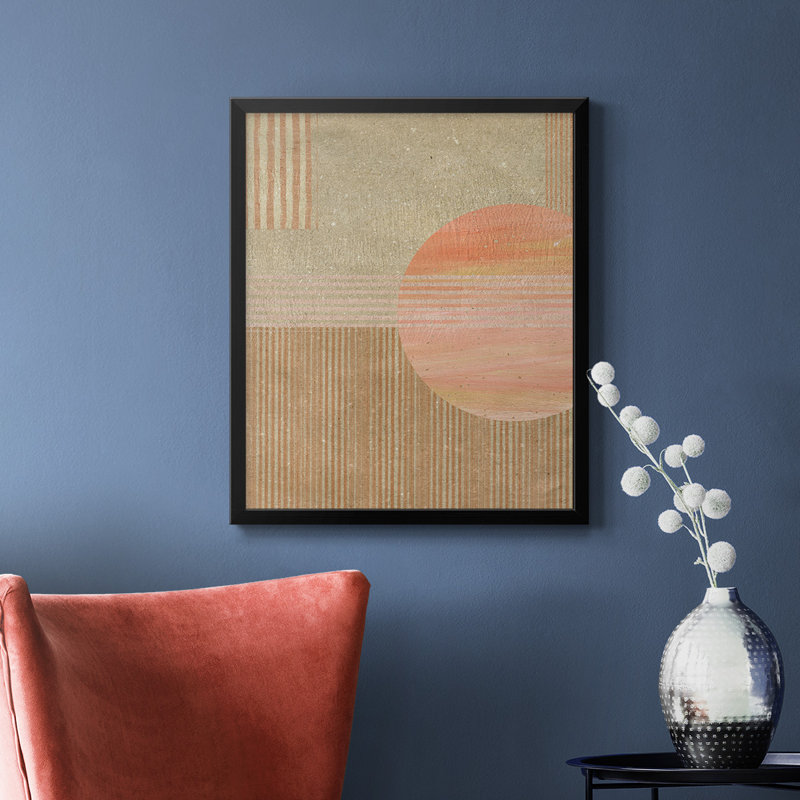 Adobe Sunrise II, toile encadrée de qualité supérieure - prête à être accrochée, Cadre noir, H 36,5 po x l 26,5 po x P 1 po