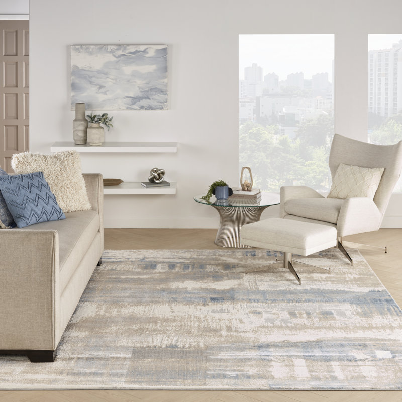 Abstract Area Rug, Rectangle 8' x 10'