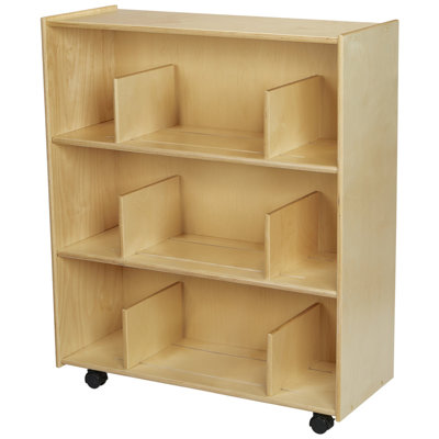 12 Compartment Manufactured Wood Book Display