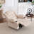 Wide Upholstered Swivel Rocker Recliner Chair-115161907