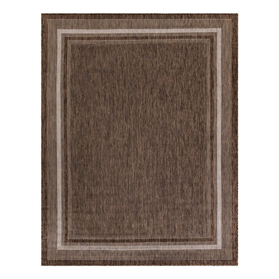 Rengin Brown/Sand Indoor / Outdoor Area Rug