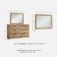 Commode double 6 tiroirs avec miroir Homeira