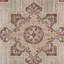 Tapis de couloir beige 7 pi avec passepoil Medallion
