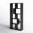 71''H 8-shelf Geometric Display Bookcase-347530588