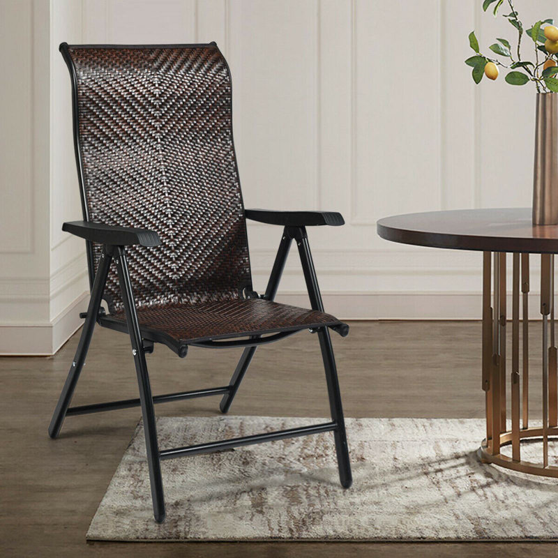 Chaise pliante en rotin Red Barrel Studio