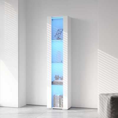 Side Cabinet With Aluminum Strip Lamp