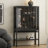 Black Solid Wood+Tempered Glass Display Cases