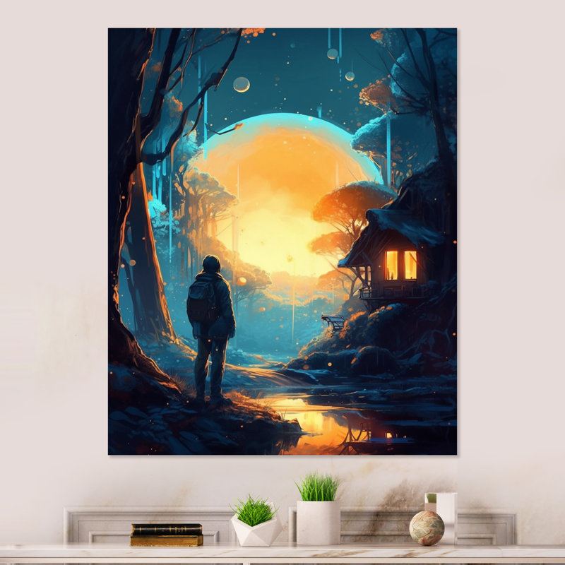 Futuristic Dreams V " Futuristic Dreams V " Print, 32" H x 24" W x 1" D, Wrapped Canvas