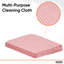 Lingettes pratiques Superio pour la cuisine - Chiffon de nettoyage polyvalent et réutilisable rouge pour la maison, la salle de bain et le bureau. Torchon jetable, paquet de 90