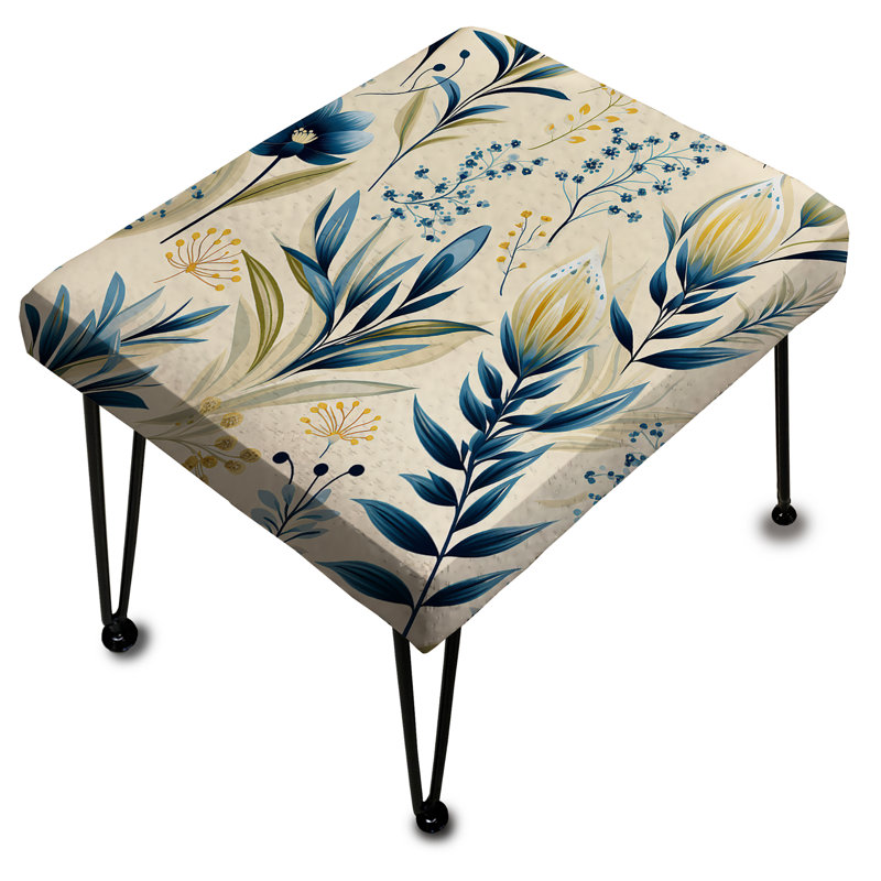 Repose-pieds Sandy Beige Coastal Blue I - Plants