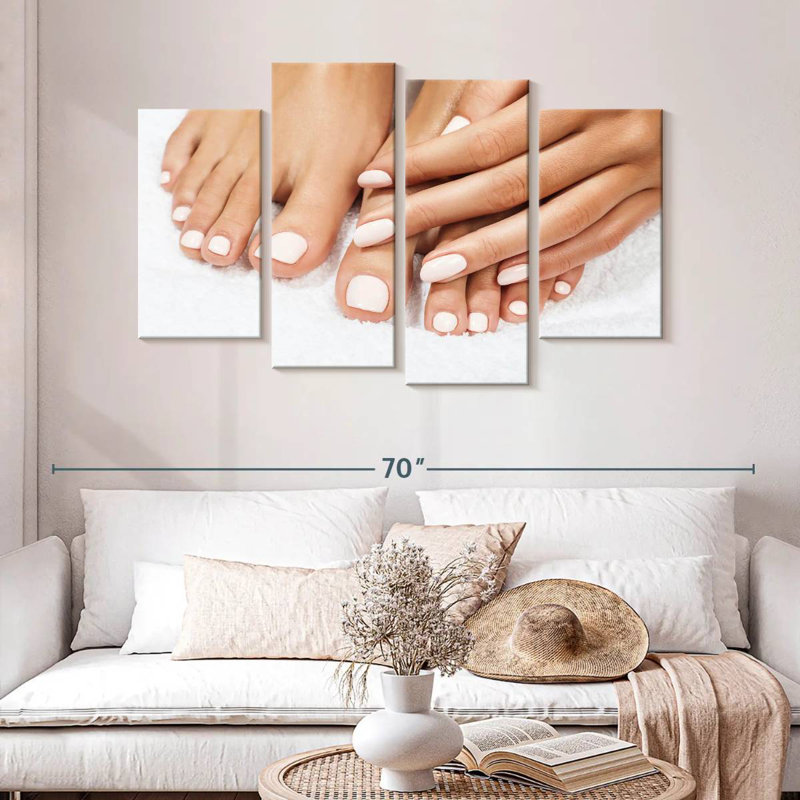 Shuttleworth Clean White Nails, 32" H x 52" W