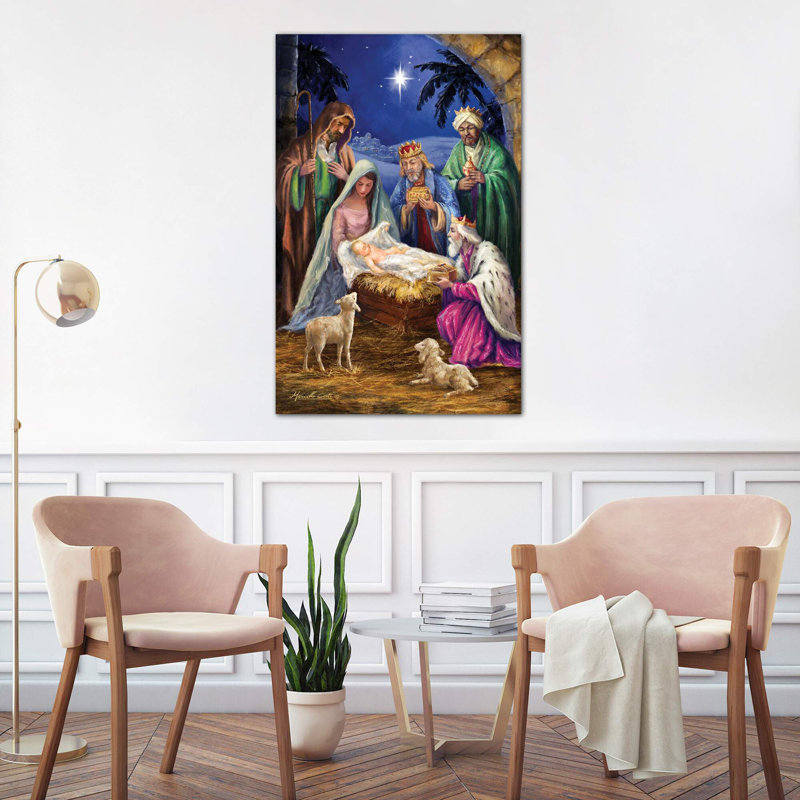 Holy Family With Three Kings by Marcello Corti - Wrapped Canvas Print, 66.04 cm H x 45.72 cm W x 1.91 cm D