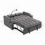 Canapé-lit futon moderne en velours avec lit escamotable, canapé-lit convertible 3 en 1 avec dossier réglable, coussins décoratifs, poches latérales et ports USB pour le salon ou le bureau-1677730967